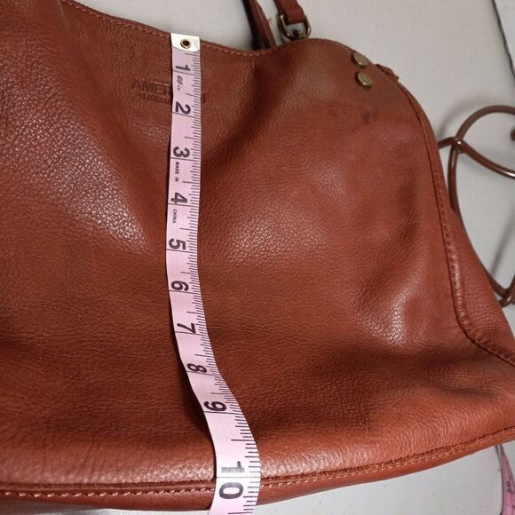 American Leather Company Brown Satchel Cottagecore Granny Chic Grandmacore - Picture 6 of 11
